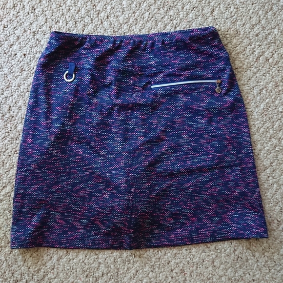 DAILY SPORTS BORN IN SWEDEN Navy Purple Zippered Tennis Skort XS - Picture 9 of 12